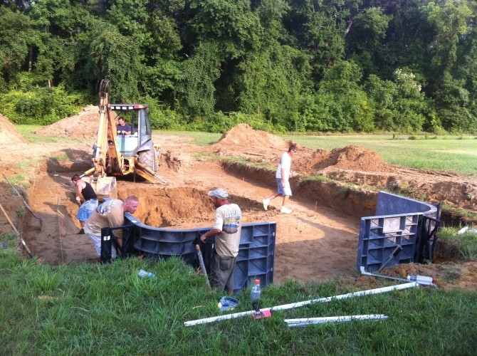 in ground pool installation
