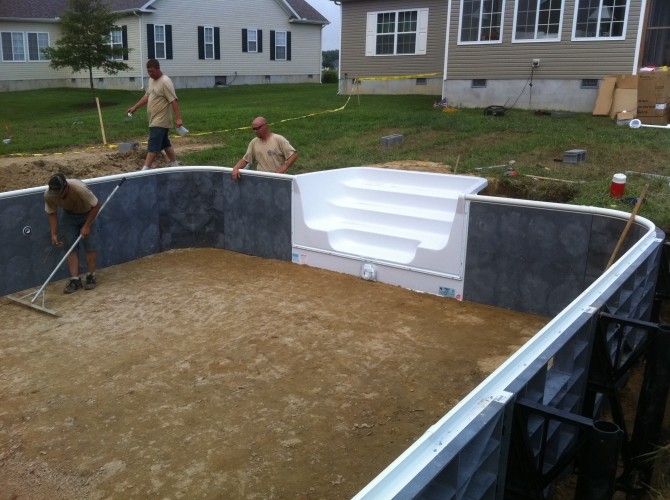 in ground pool installation