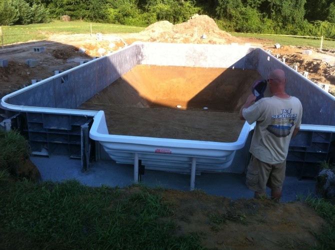 in ground pool installation