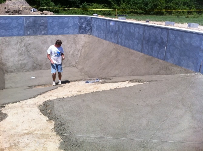 in ground pool installation